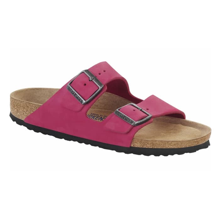 Birkenstock Women's Arizona Soft Pink Nubuck Sandals - Sun & Ski Sports