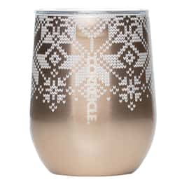 Corkcicle 12 oz Fairisle Holiday Stemless Cup