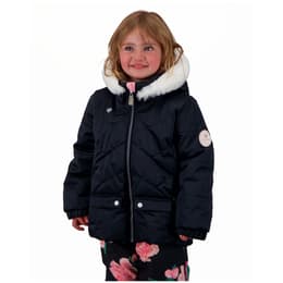 YINGJIELIDE Girls Waterproof Kids Coat Ski Jacket Outdoor Windproof Fleece Lined Hooded Winter Coat 