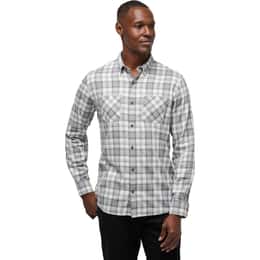 TravisMathew Men's Cloud Flannel Plaid Long Sleeve Button Up Shirt