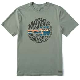 Life Is Good Men's Music Is What Color Sounds Like Coin T Shirt