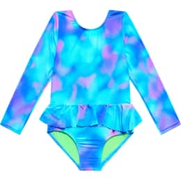 Beach Lingo Little Girls' Muse One Piece Rashguard Swimsuit
