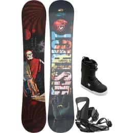 The Rossignol Men's District Color Snowboard + Salomon Pact Snowboard Bindings + DC Shoes Phase BOA® Snowboard Boots '24