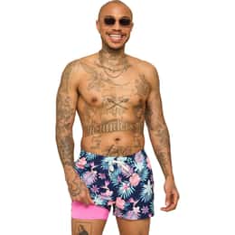 Chubbies Men's Tropic Like It's Hot 4 in Lined Swim Trunks