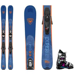 Rossignol Kids' Experience Pro Skis with Kid X Bindings +  Dalbello Kids' Green Gaia 4.0 GripWalk® Ski Boots Package '24
