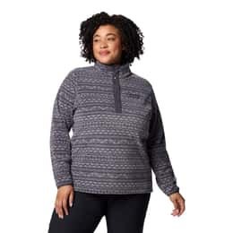 Columbia Women's Benton Springs Printed Half Snap Fleece Pullover - Plus