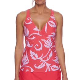 Next By Athena Women's Fiji Rock Lunge Tankini Top