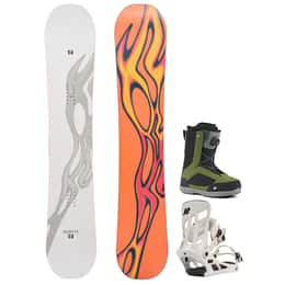 K2 Men's Gateway Pop Snowboard + Indy Snowboard Bindings + Raider Snowboard Boots Package '24