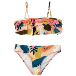 Beach Lingo Girl's Papaya Beach Ruffle Bra Swim Set
