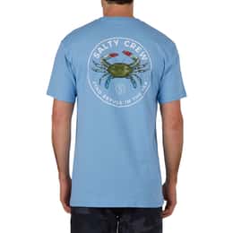 Salty Crew Men's Blue Crabber Marine Blue Short Sleeve T Shirt