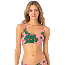 Maaji Women's Floral Stamp Guinea Bikini Top