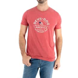 Devil-Dog Dungarees Men's USA Stamp Short Sleeve T Shirt