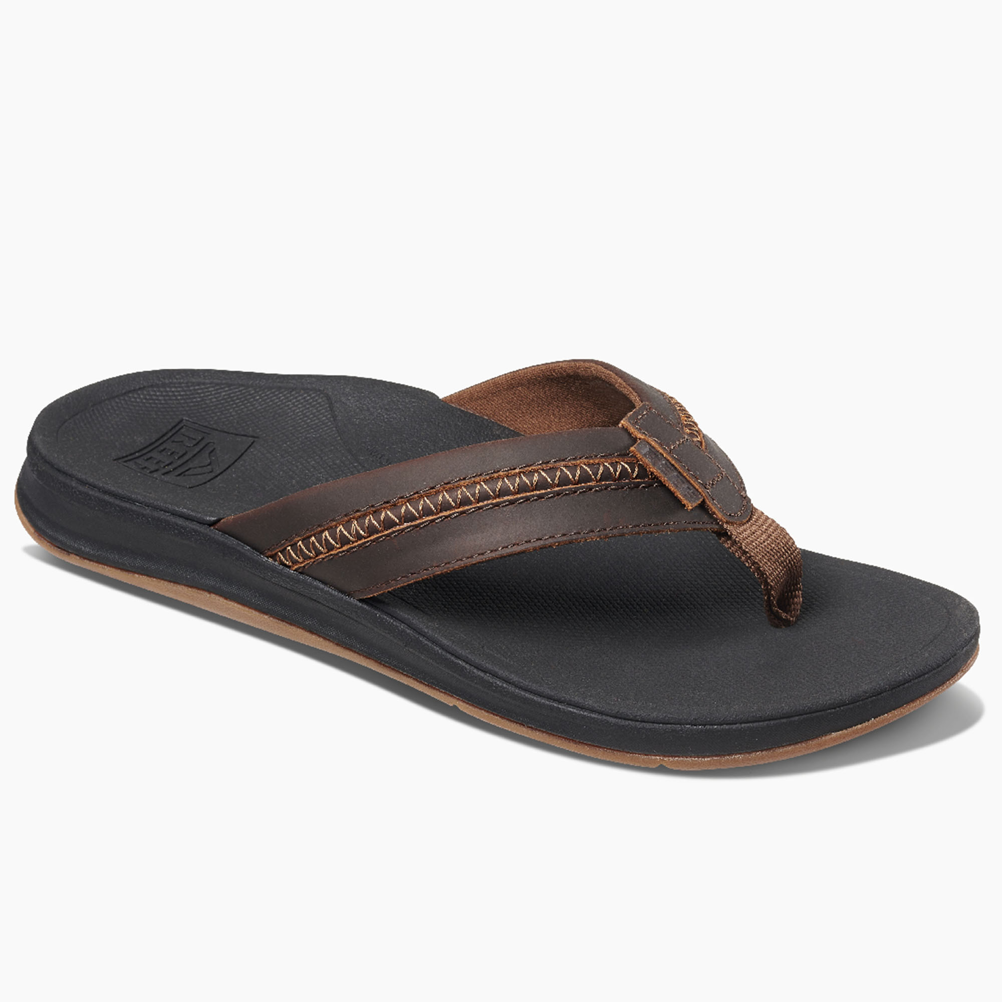 reef leopard flip flops