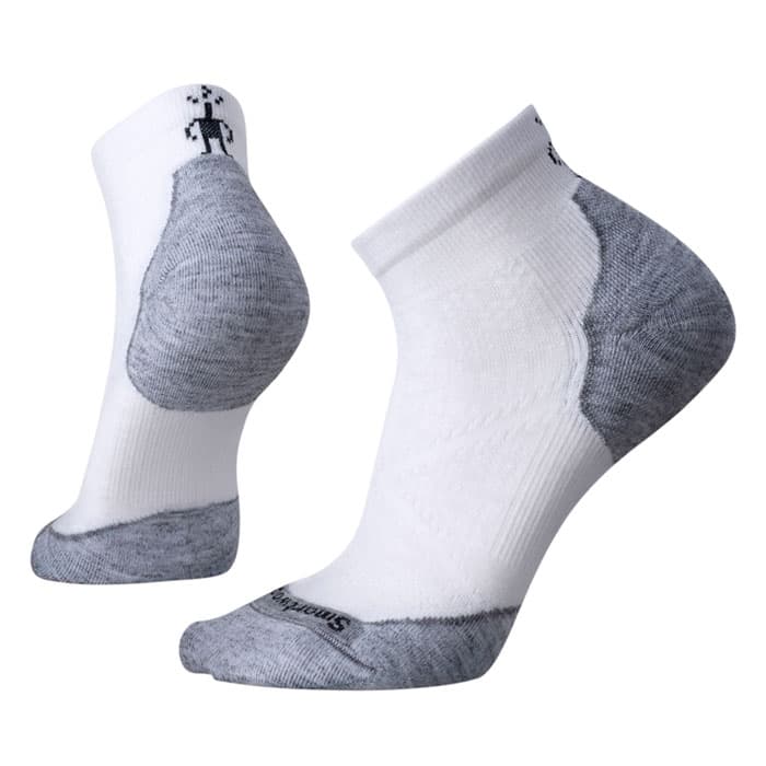 Smartwool Women's PhD Run Light Elite Low Cut Socks White/Light Grey ...