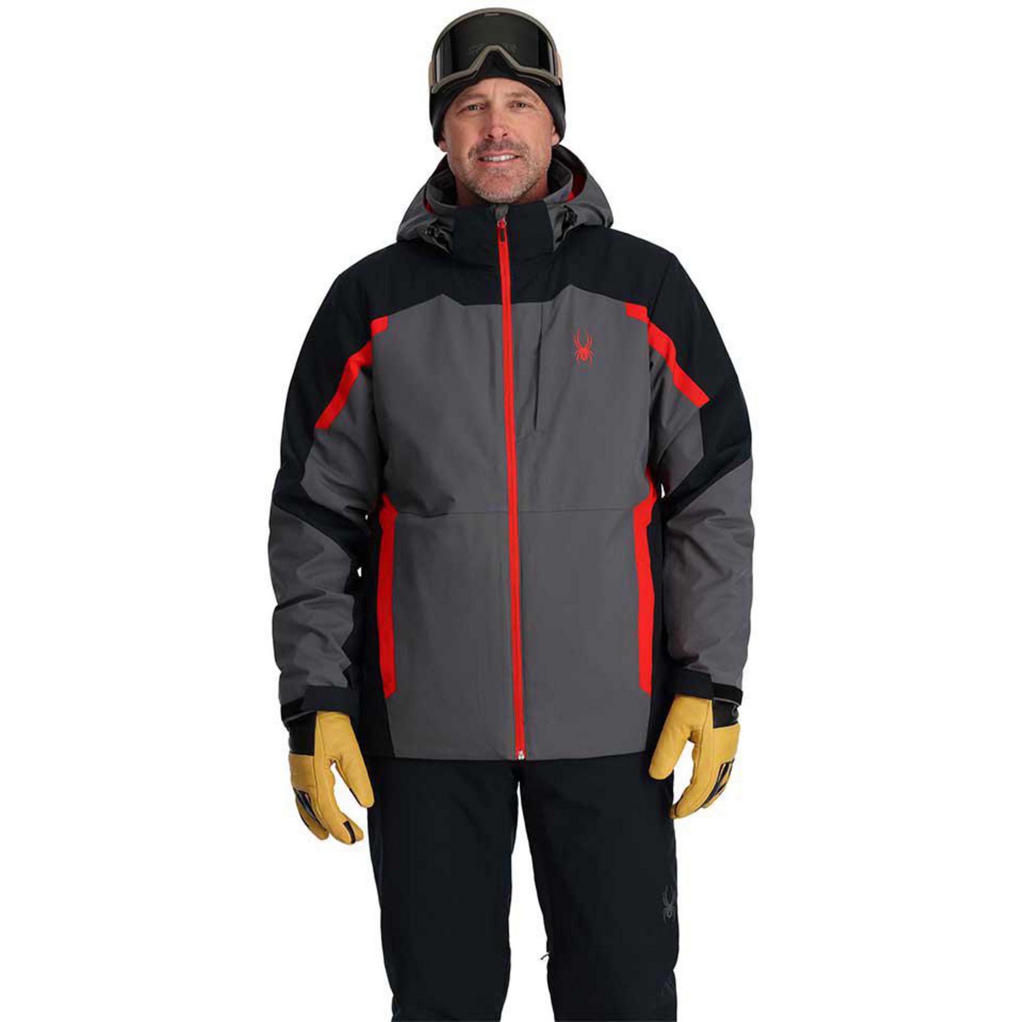 Spyder brown high quality snow pants and 3-in-1 jacket set size 8