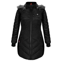 ActionHeat Women's 5V Battery Heated Puffer Jacket with Fur Hood