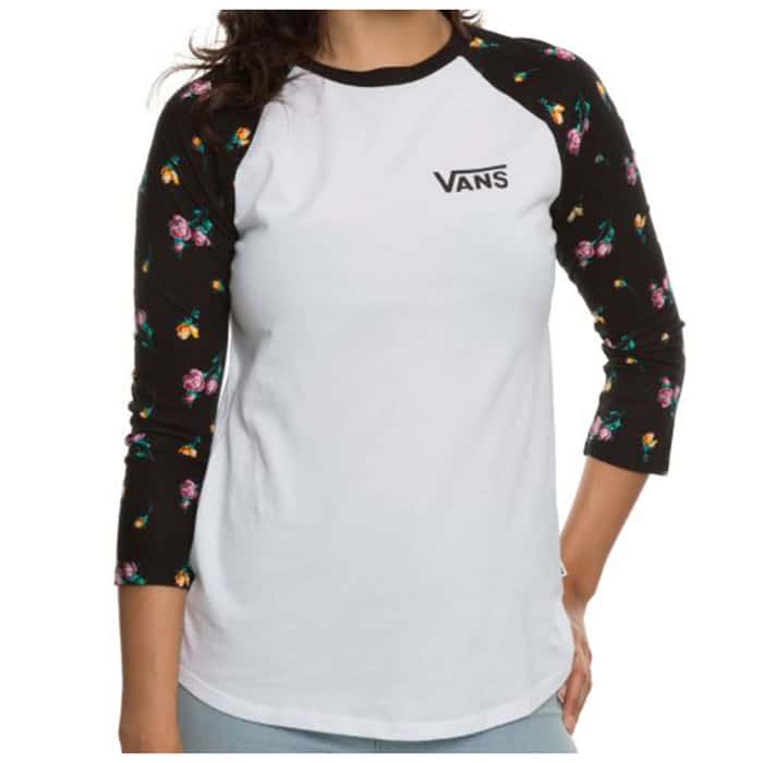 Vans Women's Satin Floral Raglan Shirt