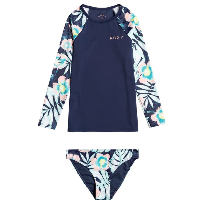 ROXY Girl's Hawaii Story Long Sleeve Rashguard Set Sun & Ski Sports