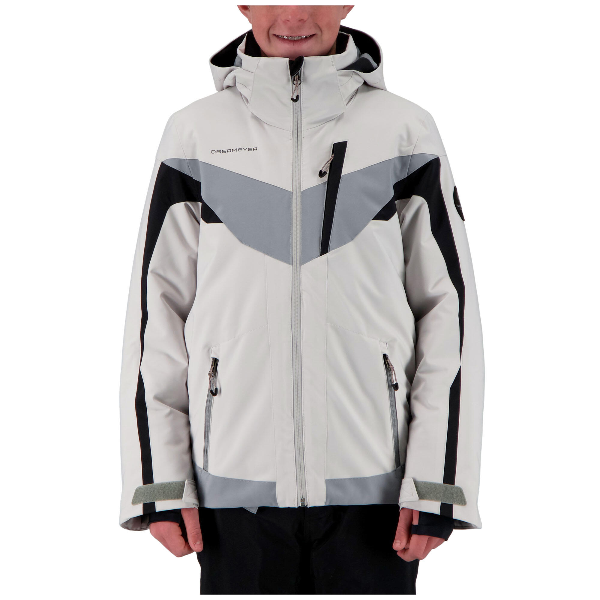 obermeyer gray ski jacket