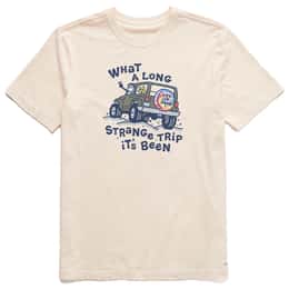 Life Is Good Men's Jake and Rocket Strange Trip Short Sleeve T Shirt