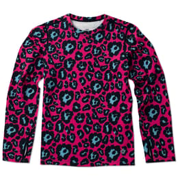 Hot Chillys Girl's Micro-Elite Chamois Printed Crewneck Top