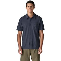Patagonia Men's Trail Harbor Button Down Knit Short Sleeve Shirt