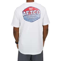 AFTCO Men's Sunset Short Sleeve T Shirt