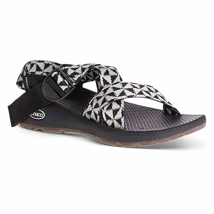 Chaco Women's Mega Z Cloud Sandals Barred Black/White - Sun & Ski Sports