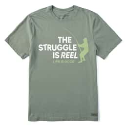 Life Is Good Men's The Struggle Is Reel Short Sleeve T Shirt