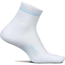 Feetures Elite Max Cushion Quarter LE Stripe Socks