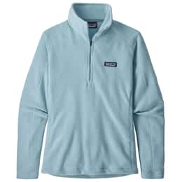 Patagonia Women's Micro D Quarter Zip in Birch White