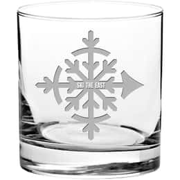 Ski The East Compass Whiskey Glass