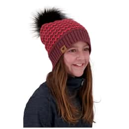 Obermeyer Girl's Tucson Faux Fur Pom Beanie