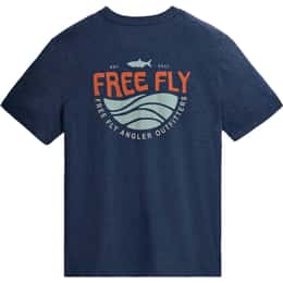 Free Fly Men's Blue Edge Pocket Short Sleeve T-Shirt