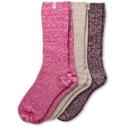 UGG Women's Rib Knit Slouchy 3 Pack Socks