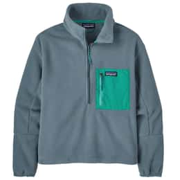 Patagonia Women's Micro D Quarter Zip in Birch White