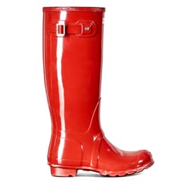 Hunter Women's Original Tall Gloss Rain Boots Military Red