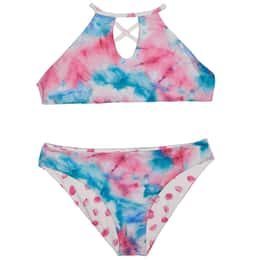 Splendid Girls Twist of Fate Reversible High Neck Swimsuit Set