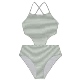 Splendid Girls' Seesucker Stripe One Piece Swimsuit