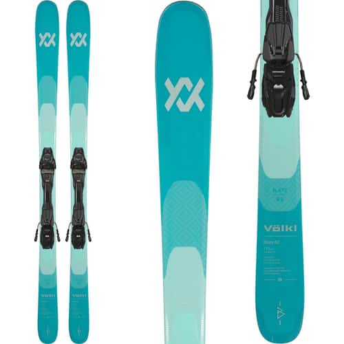 Volkl Women's Blaze 82 Teal Snow Skis with vMotion 10 GW Bindings alt image view 1