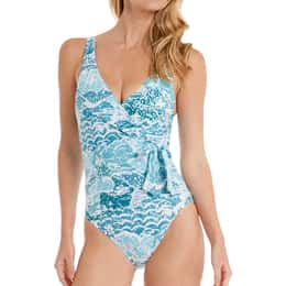 Helen Jon Womens Twist Bandeau One Piece Swimsuit - Sun & Ski Sports