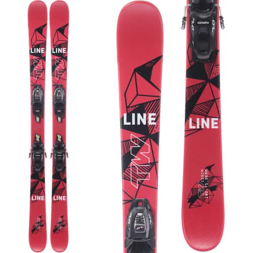 LINE Kids' Wallisch Shorty Skis with 7.0 Bindings alt image view 1