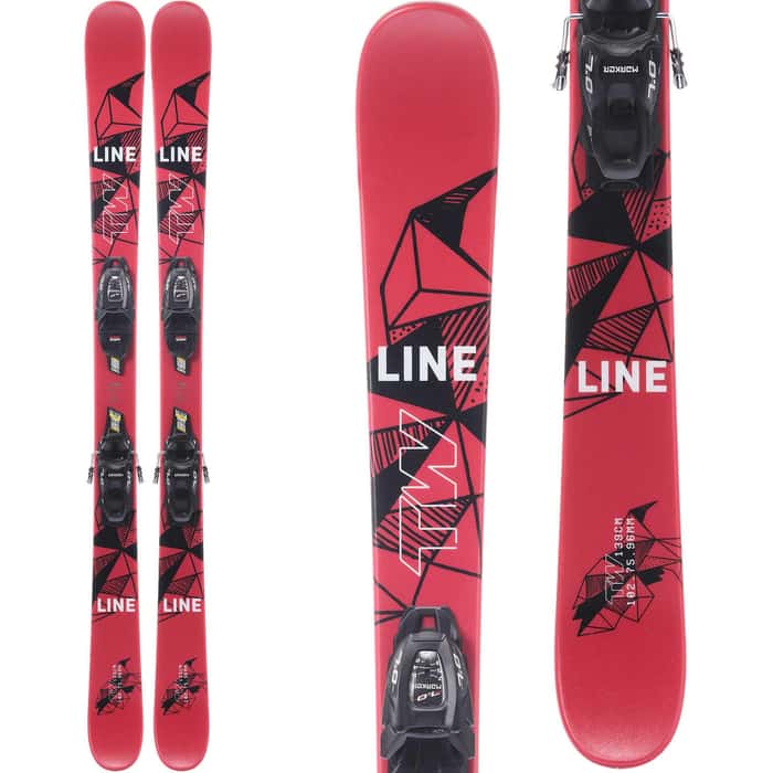 LINE Kids' Wallisch Shorty Skis with 7.0 Bindings