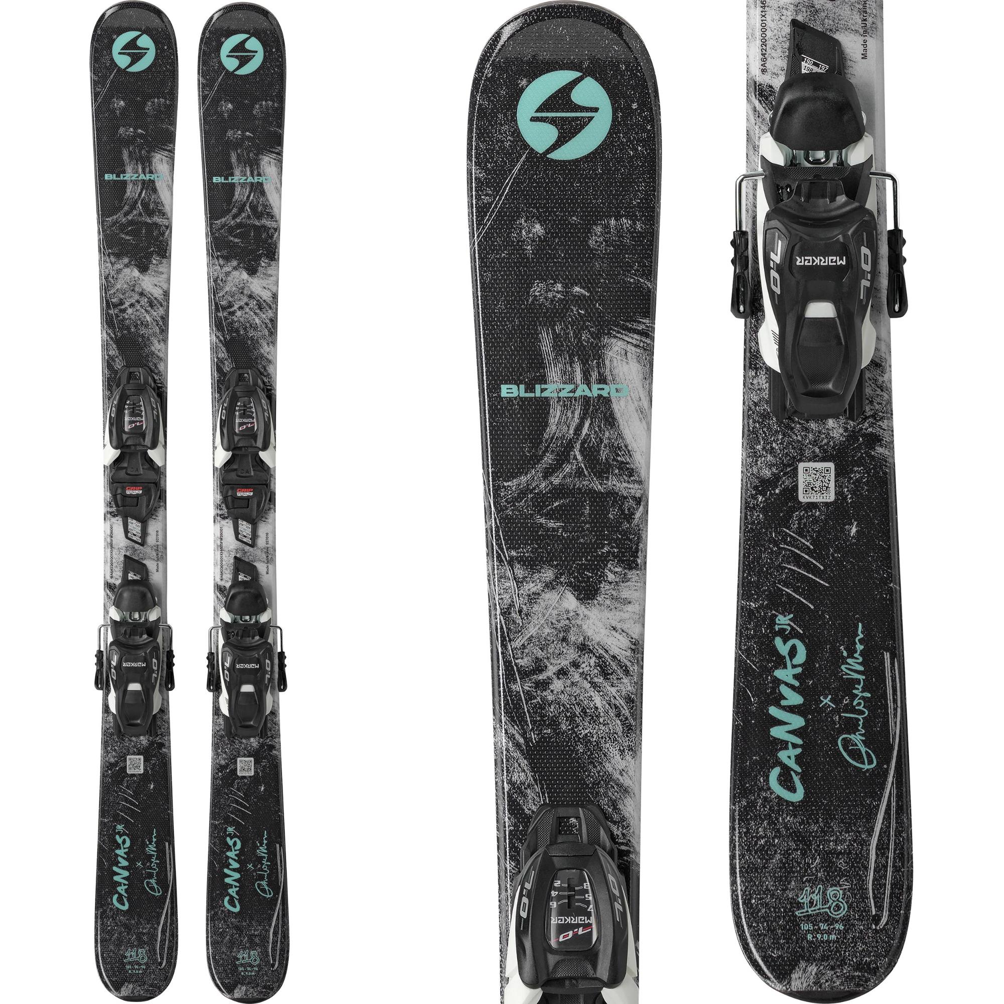 Blizzard Kids' Canvas Jr. Skis w/ FDT 4.5 Bindings '27 - Sun & Ski