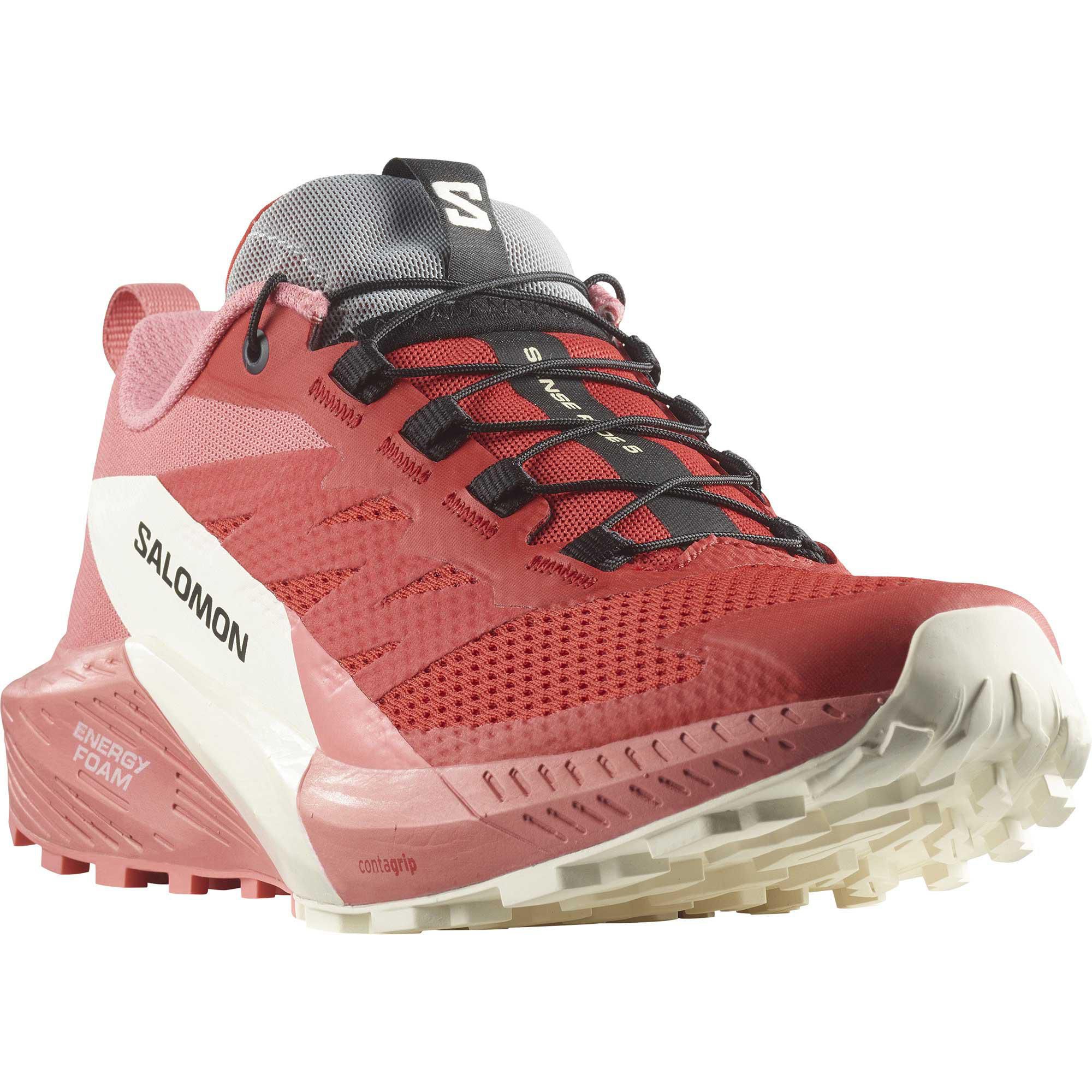 Salomon Women's Sense Ride 5 Trail Running Shoes, Black/Pink – Ndoros