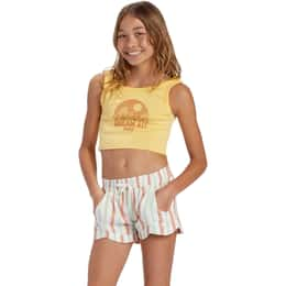 Billabong Girls' Mad For You Elastic Waist Shorts