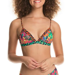 Maaji Women's Tropical Popsicle Camali Fixed Triangle Bikini Top