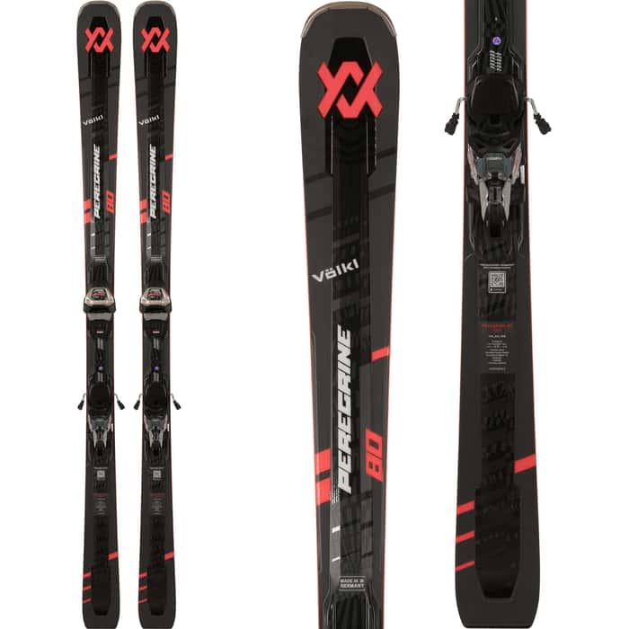 Volkl Men's Peregrine 80 Skis with Marker Lowride 12 TCX GripWalk Bindings '25