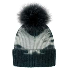 Mitchies Matchings Women's Tie Dye Faux Pom Beanie