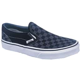 Vans Kids Classic Slip On Black/Pewter Casual Shoes